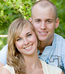 photo of couple smiling